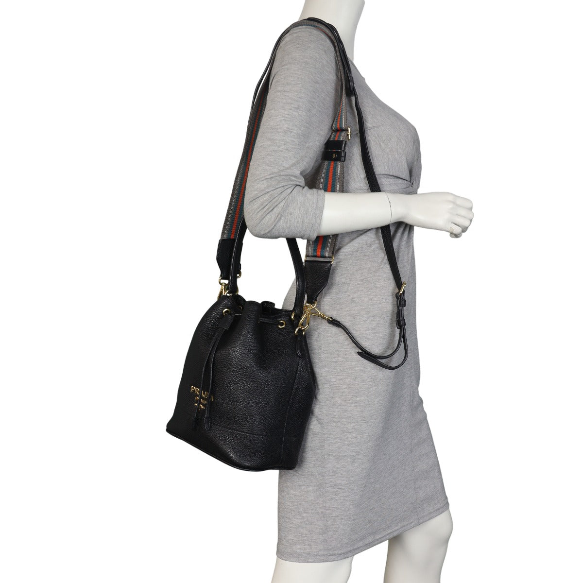 Prada Vitello Daino Bucket Bag