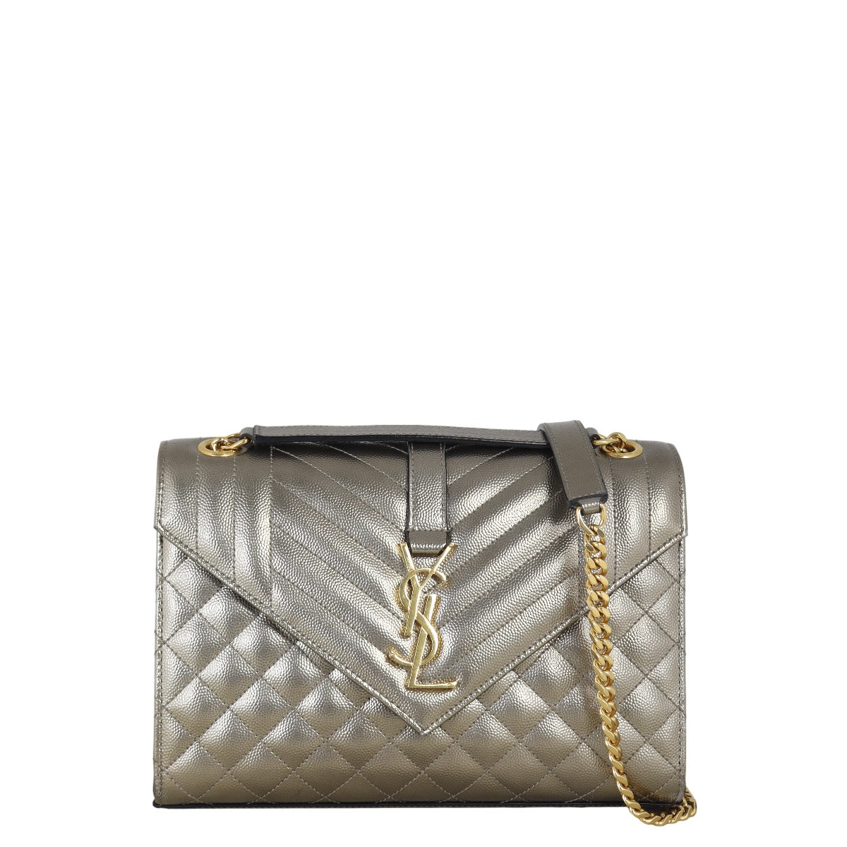 Saint Laurent Monogram Mix Matelasse Envelope Chain Bag Medium