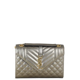 Saint Laurent Monogram Mix Matelasse Envelope Chain Bag Medium