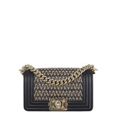 Chanel Boy Small Raffia