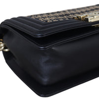 Chanel Boy Small Raffia