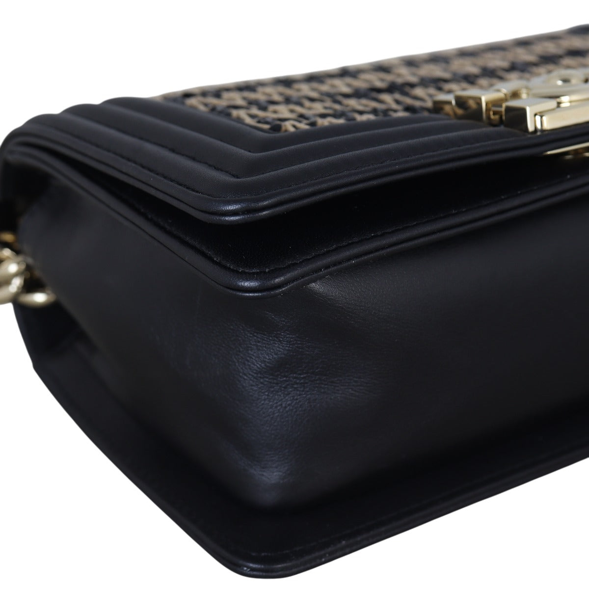 Chanel Boy Small Raffia