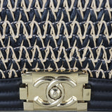Chanel Boy Small Raffia
