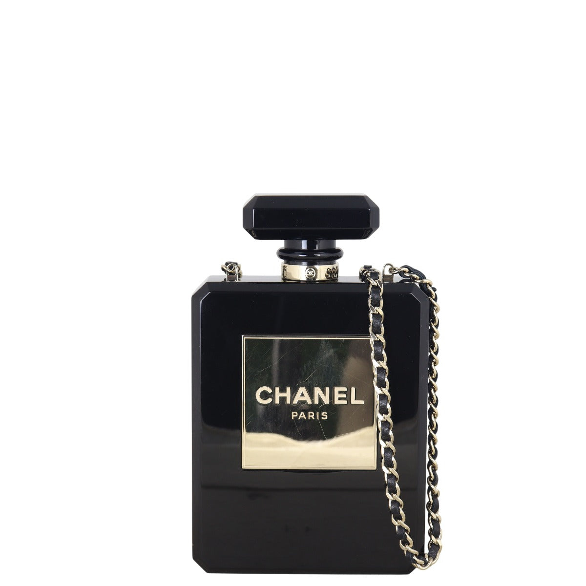 Chanel Perfume Bottle Minaudiere Plexiglass