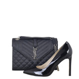 Saint Laurent Monogram Mix Matelasse Envelope Chain Bag Medium