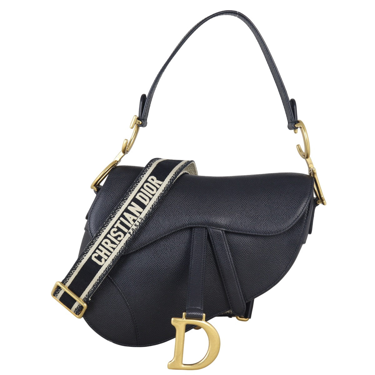 Dior Saddle Bag with Embroidered Strap