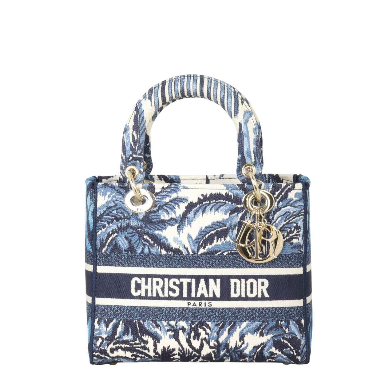 Dior Lady D-Lite Medium Palm Tree Toile De Jouy