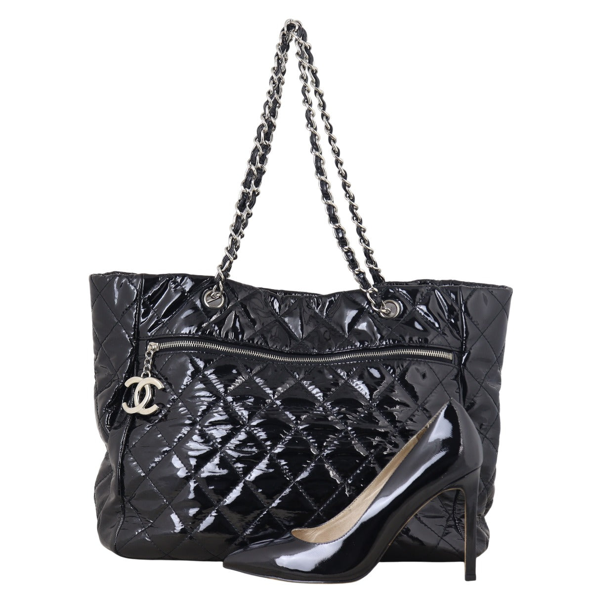 Chanel CC Charm Tote Vinyl