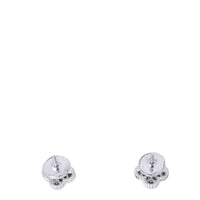 Van Cleef & Arpels Sweet Alhambra Diamond 18k White Gold Stud Earrings