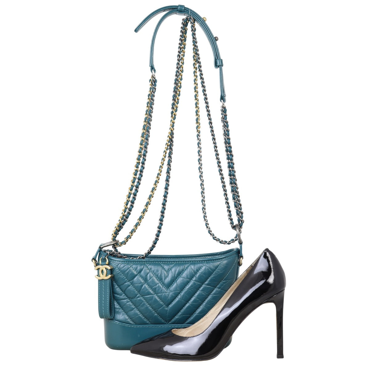 Chanel Gabrielle Hobo Small Chevron