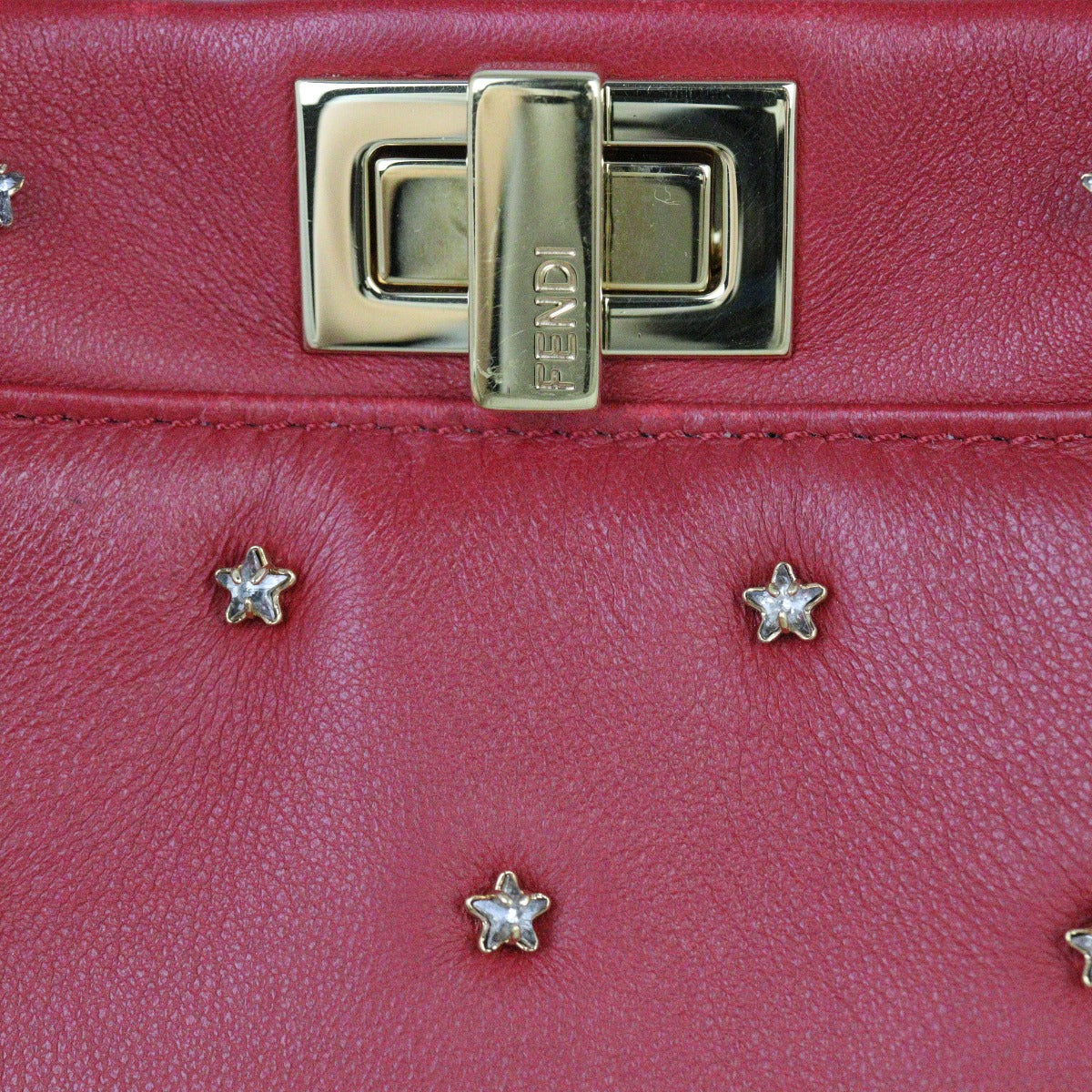 Fendi Star Crystal Embellished XS Iconic Peekaboo