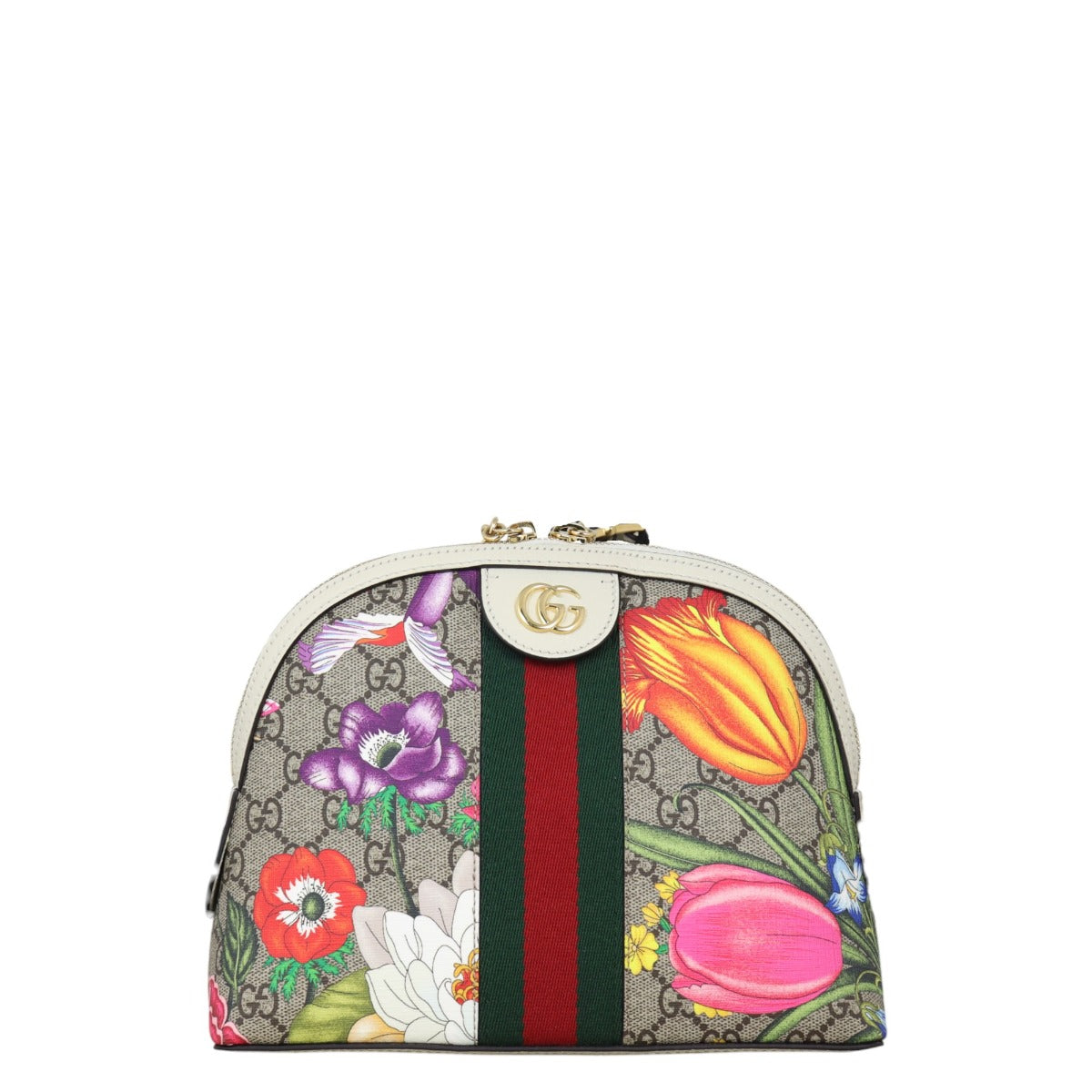 Gucci Ophidia GG Supreme Flora Small Shoulder Bag
