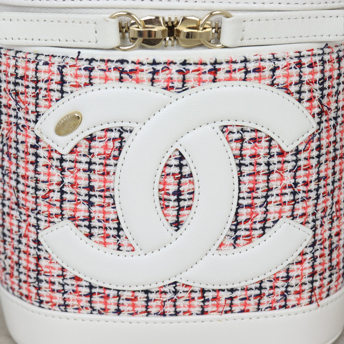 Chanel CC Tweed Vanity Case