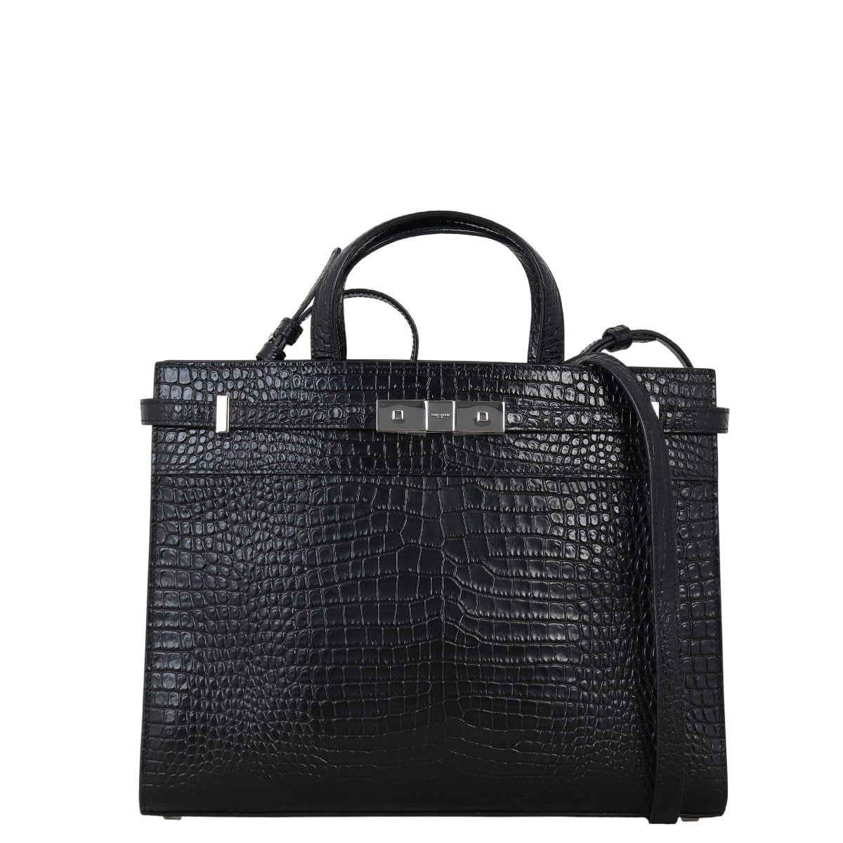 Saint Laurent Manhattan Tote Medium Croc Embossed