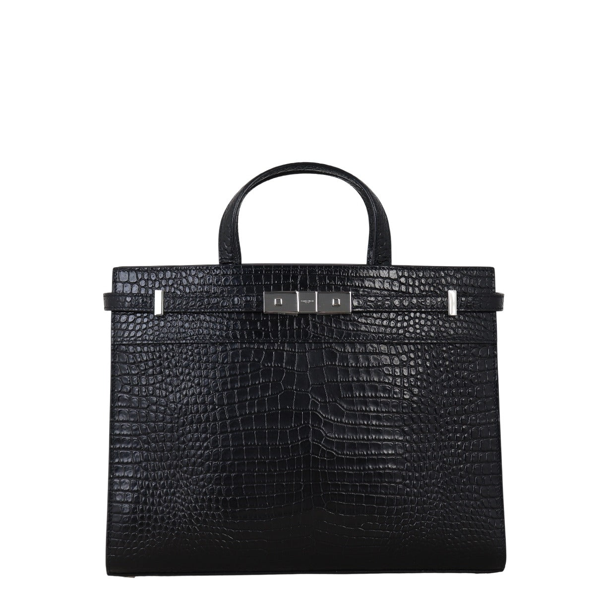 Saint Laurent Manhattan Tote Medium Croc Embossed