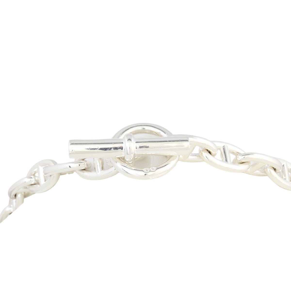 Hermes Chaine D'Ancre Sterling Silver Necklace Large