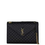 Saint Laurent Monogram Mix Matelasse Envelope Chain Bag Large