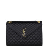 Saint Laurent Monogram Mix Matelasse Envelope Chain Bag Large