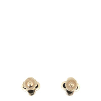 Van Cleef & Arpels Pure Alhambra Onyx 18k Yellow Gold Stud Earrings