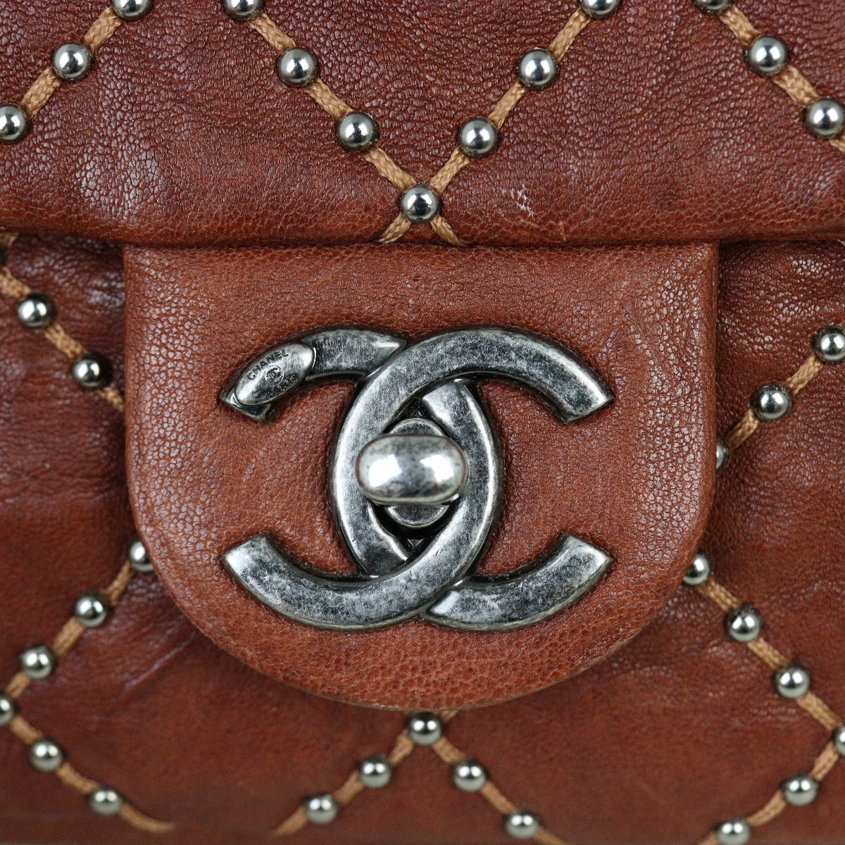 Chanel Studded Metal Beauty Flap