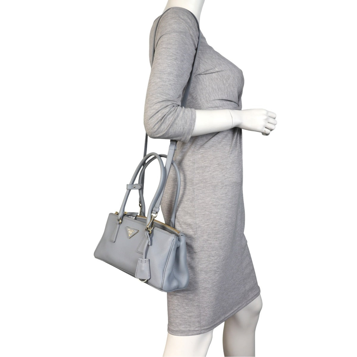 Prada Galleria Double Zip Horizontal Tote