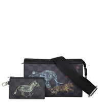 Louis Vuitton Gaston Wearable Wallet Damier Graphite Wild Animals