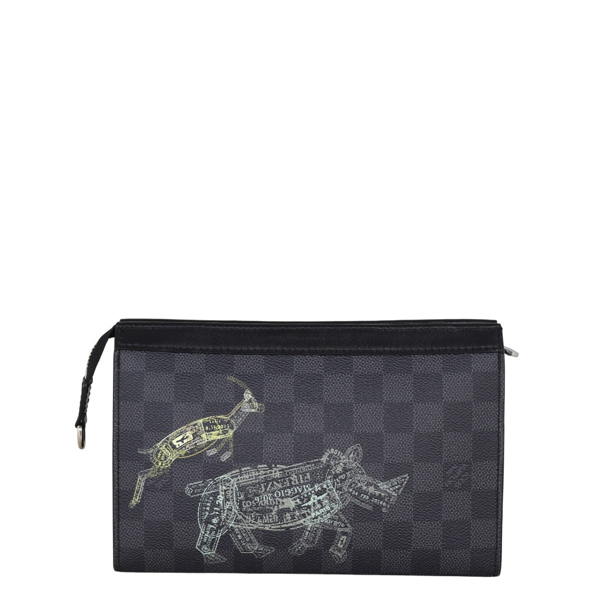 Louis Vuitton Gaston Wearable Wallet Damier Graphite Wild Animals