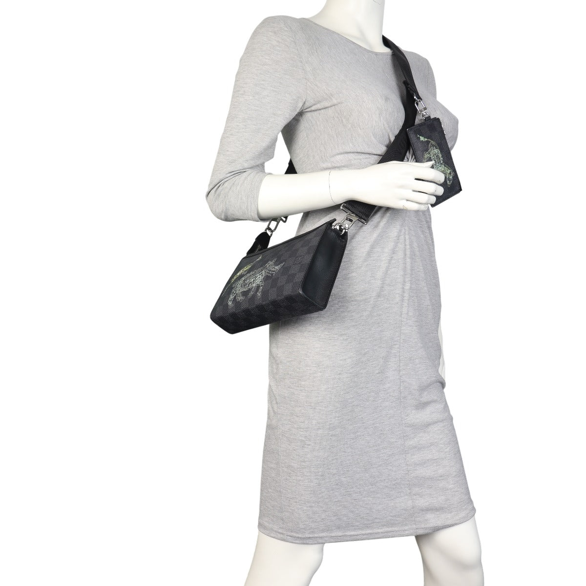 Louis Vuitton Gaston Wearable Wallet Damier Graphite Wild Animals