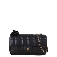 Chanel Camellia Chocolate Bar Flap Bag Mini