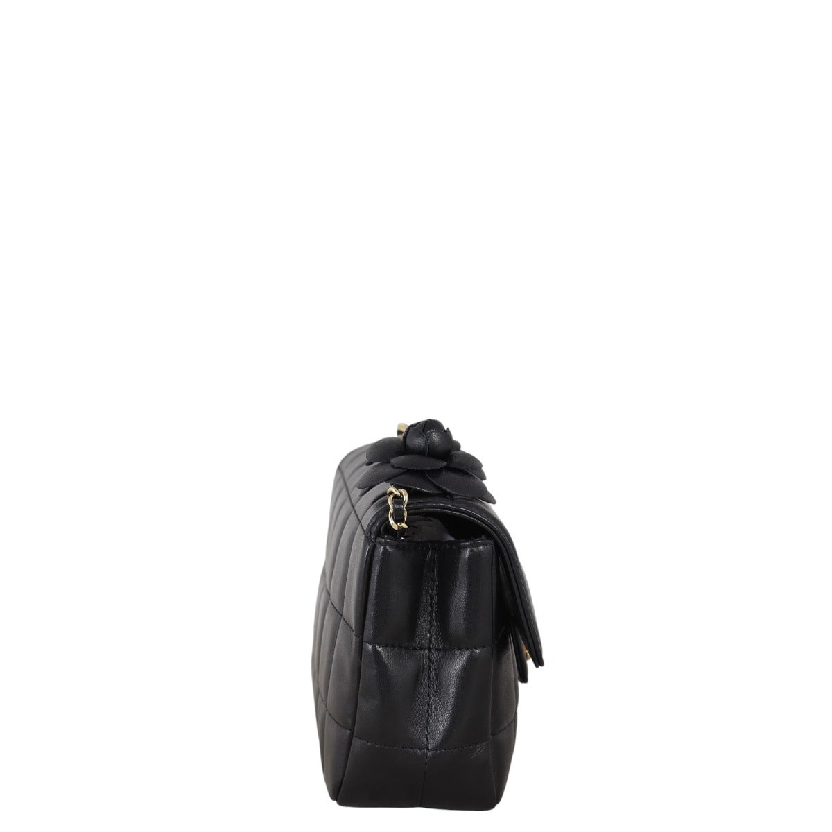 Chanel Camellia Chocolate Bar Flap Bag Mini