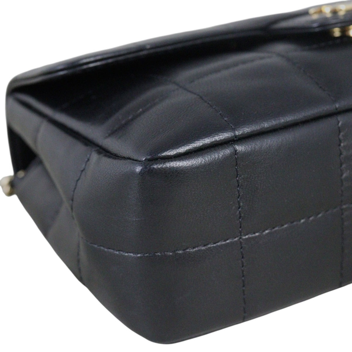 Chanel Camellia Chocolate Bar Flap Bag Mini