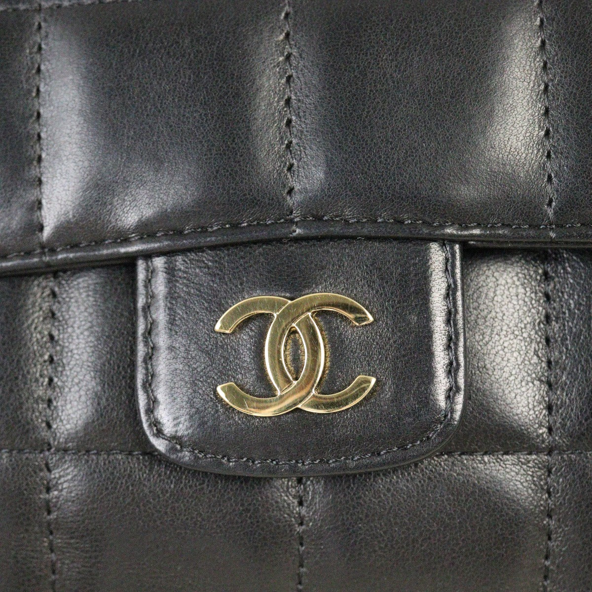 Chanel Camellia Chocolate Bar Flap Bag Mini