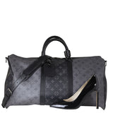 Louis Vuitton Keepall 50 Bandouliere Monogram Eclipse Reverse
