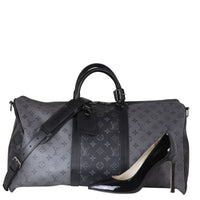 Louis Vuitton Keepall 50 Bandouliere Monogram Eclipse Reverse