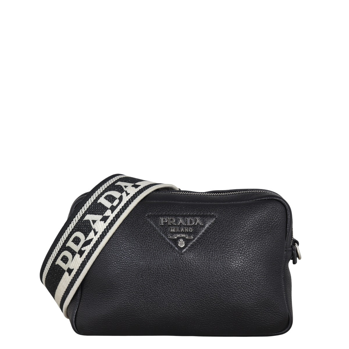Prada Vitello Daino Double Zip Camera Bag