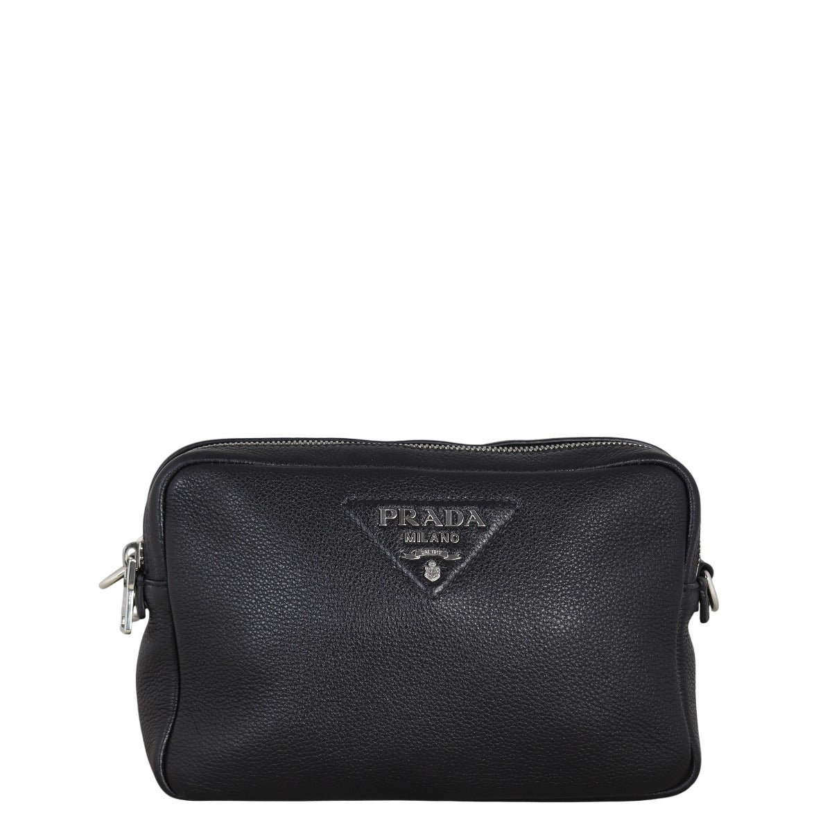 Prada Vitello Daino Double Zip Camera Bag