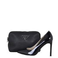 Prada Vitello Daino Double Zip Camera Bag