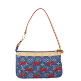 Louis Vuitton x Takashi Murakami Pochette Accessoires Denim Monogram Cerises