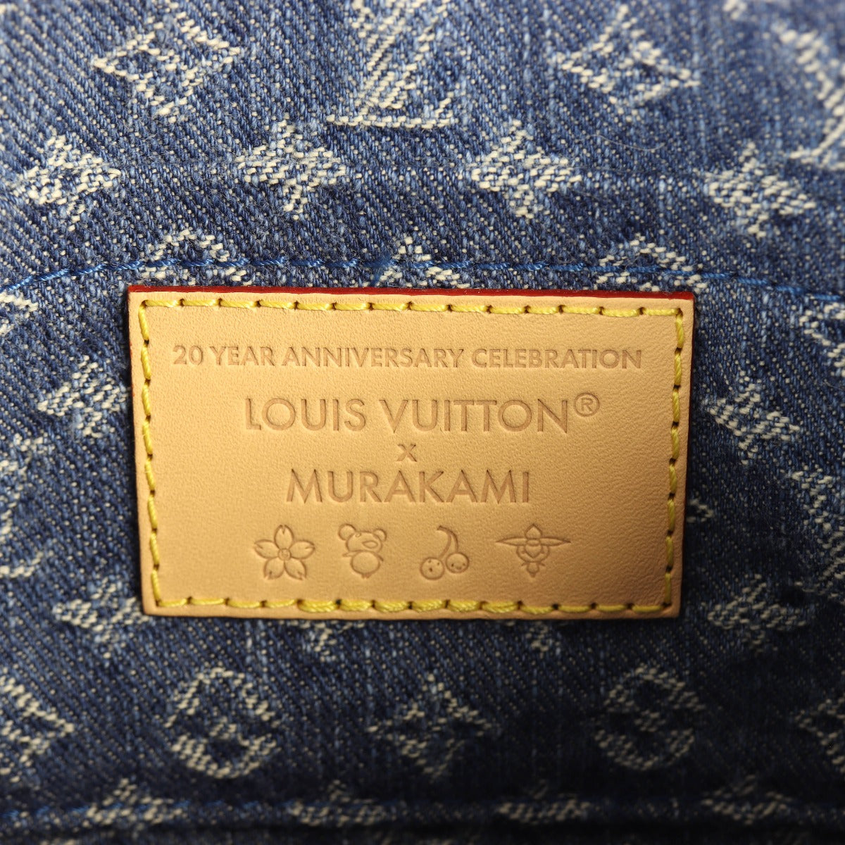 Louis Vuitton x Takashi Murakami Pochette Accessoires Denim Monogram Cerises