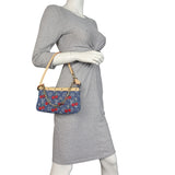 Louis Vuitton x Takashi Murakami Pochette Accessoires Denim Monogram Cerises