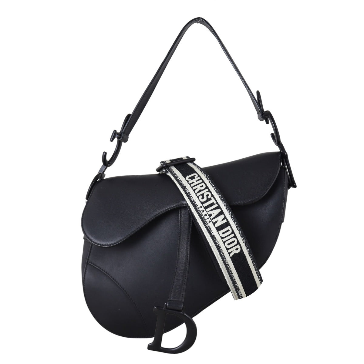 Dior Saddle Bag with Embroidered Strap Ultramatte