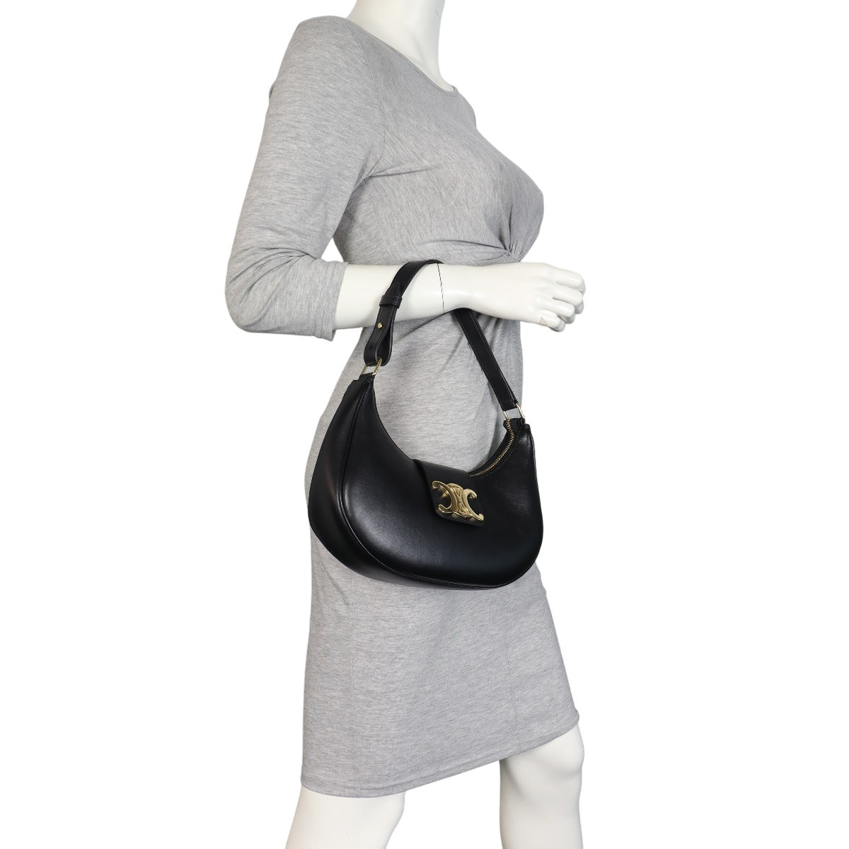 Celine Ava Triomphe Hobo Medium