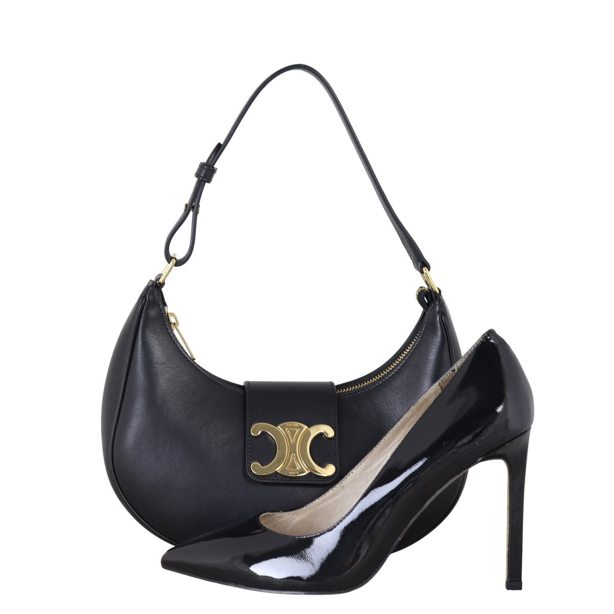 Celine Ava Triomphe Hobo Medium