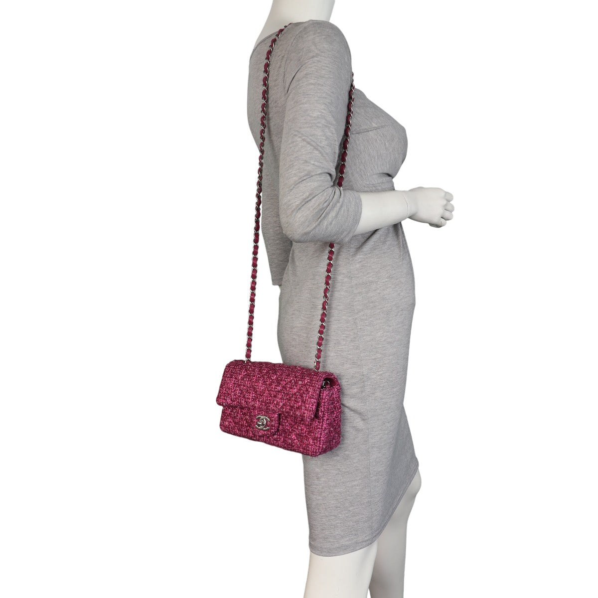 Chanel Classic Flap Mini Rectangular Bag Tweed