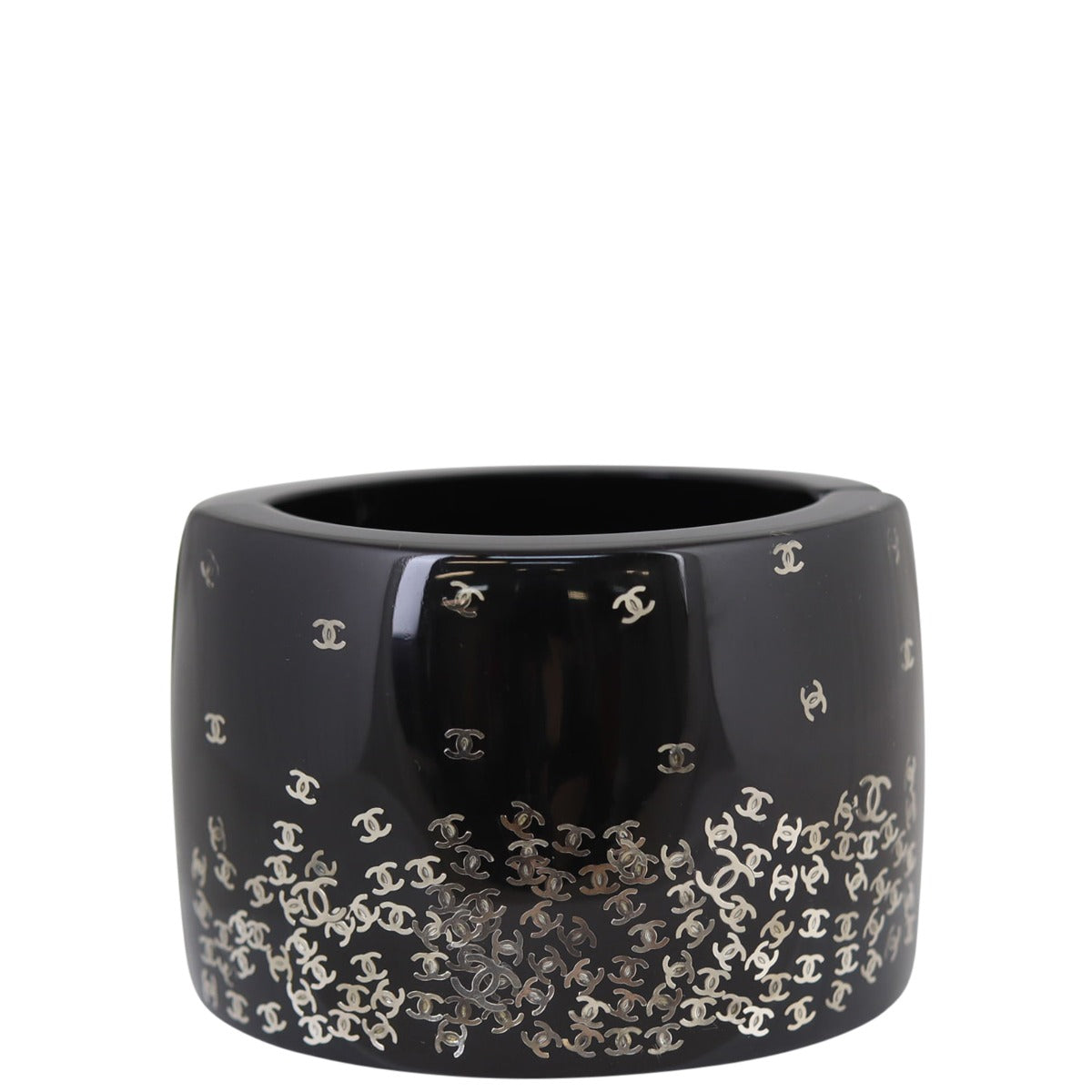 Chanel Resin Falling CC Cuff Front
