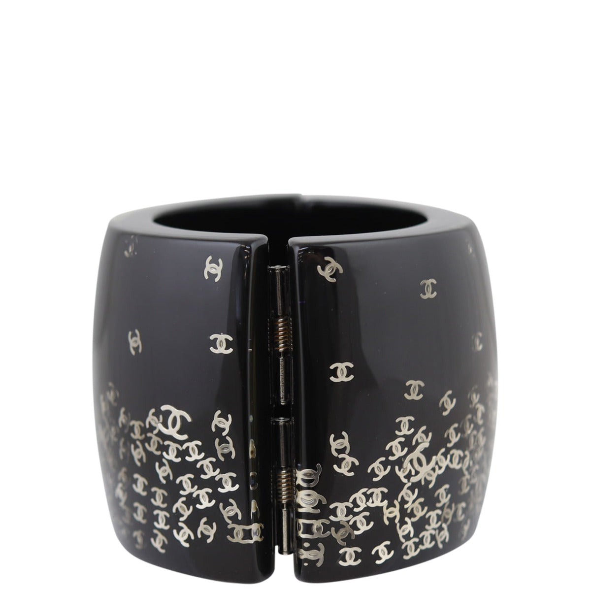 Chanel Resin Falling CC Cuff Right Side
