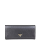 Prada Vitello Move Metal Wallet on Chain Front
