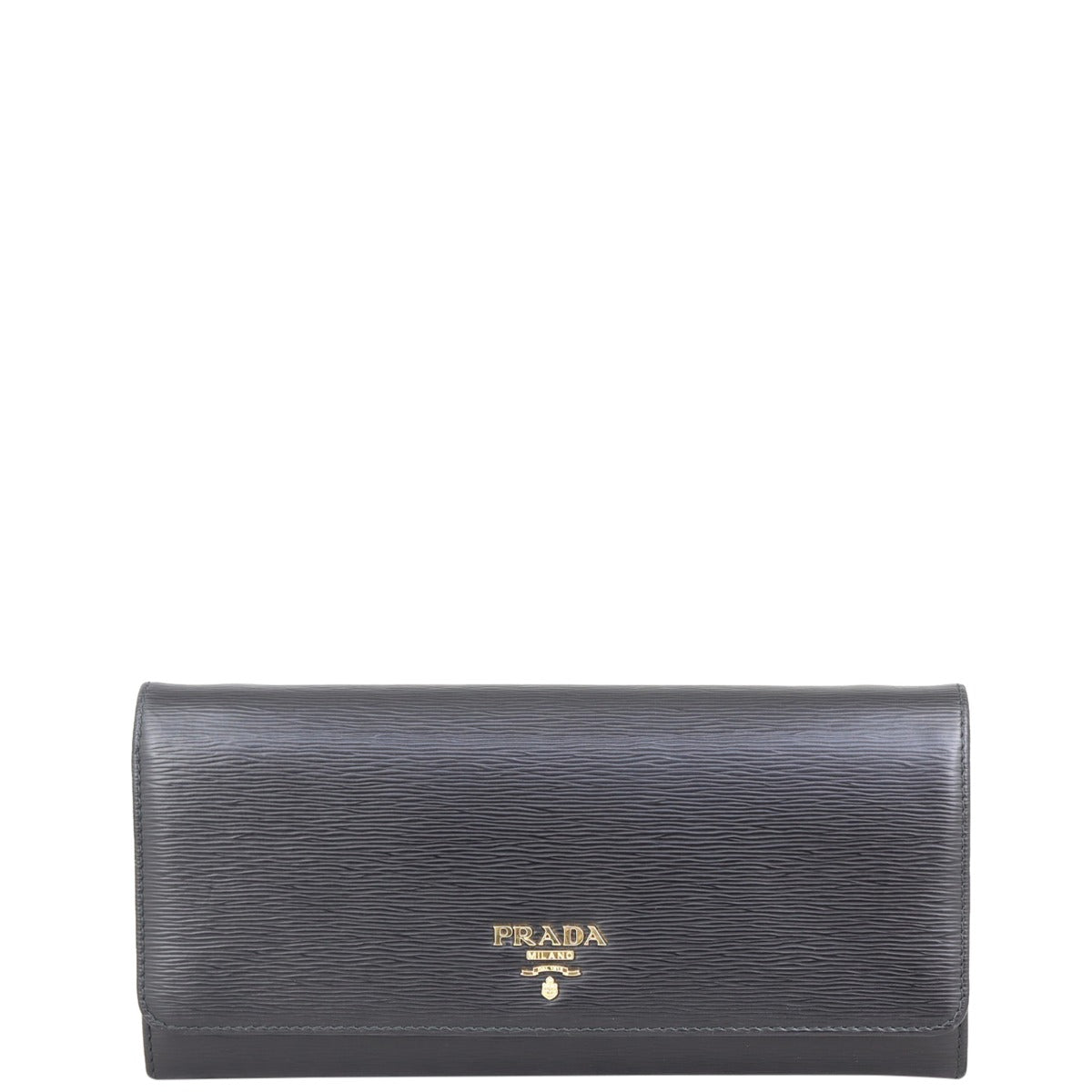 Prada Vitello Move Metal Wallet on Chain Front
