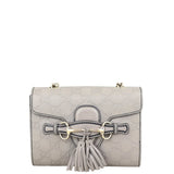 Gucci Emily Guccissima Mini Chain Shoulder Bag Front
