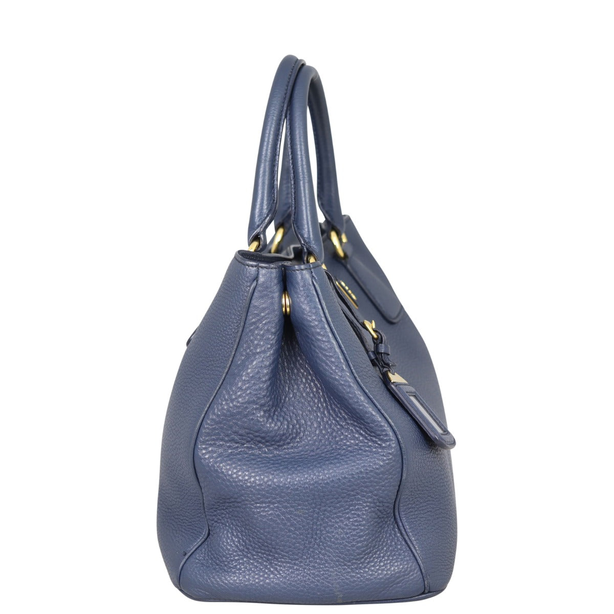 Prada Vitello Daino Two Way Tote Side
